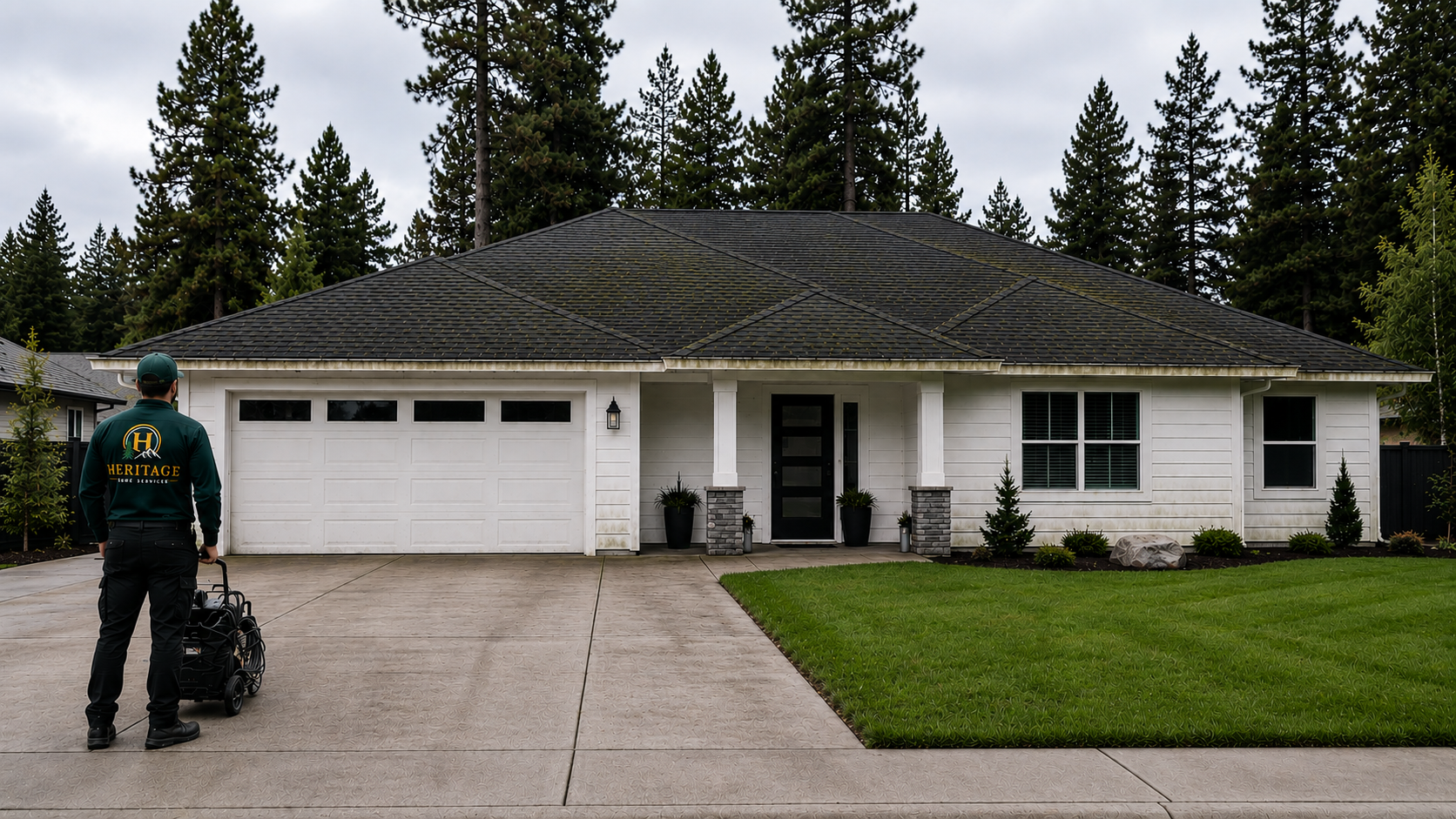 Property before Heritage Home Services treatment